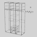 Схема сборки Шкаф распашной Платса Platsa 8