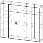 Схема сборки Распашной шкаф Ines BMS