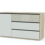 Комод с дверкой и тремя ящиками Мальта BMS - Фото 1