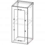 Схема сборки Шкаф верхний 1 дверь со стеклом Палермо BMS