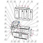 Схема сборки Прихожая Юность-2 BMS
