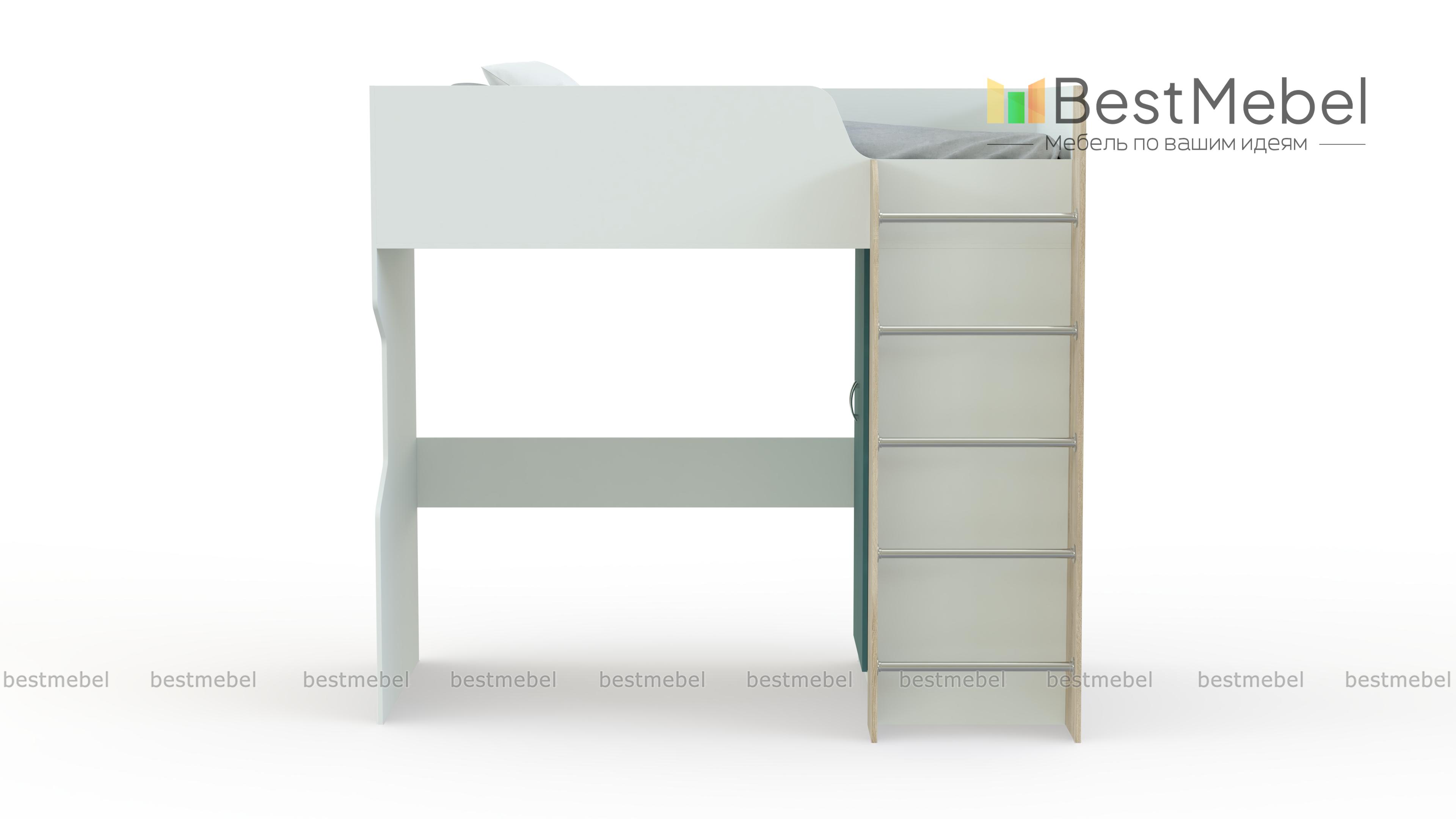 Кровать-чердак детская Дарина-03 BMS - Фото