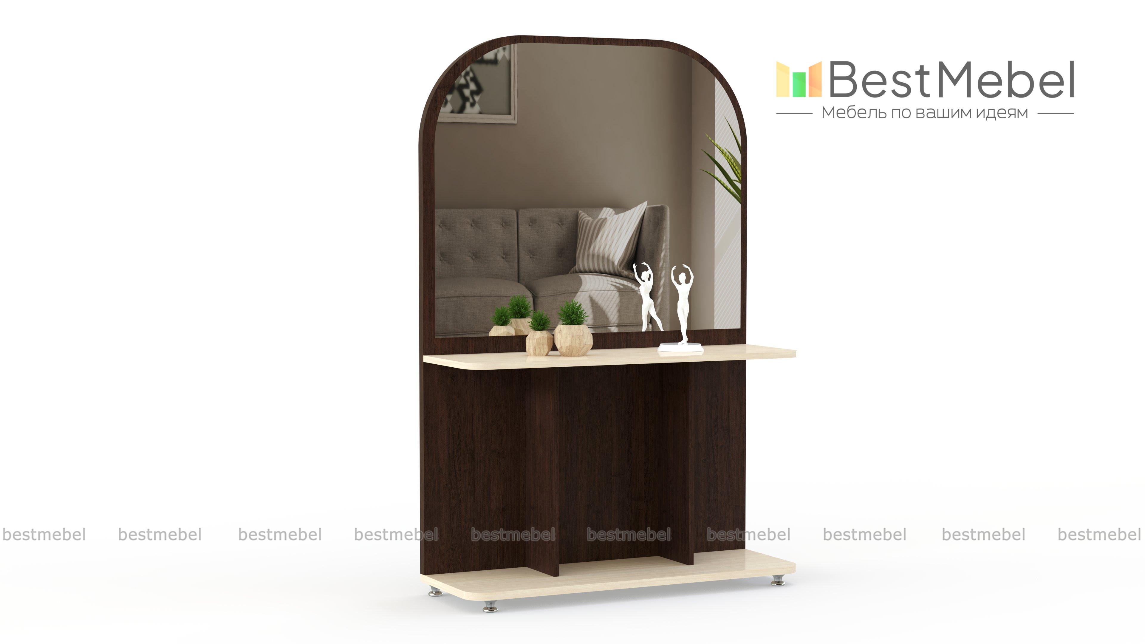 Зеркало с полкой Ли-1 BMS - Фото