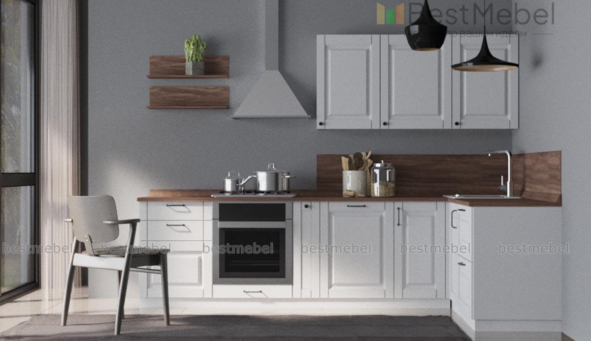 Кухня угловая Дуб фактурный BMS - Фото