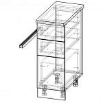 Схема сборки Шкаф нижний с 3-мя ящиками Мега BMS