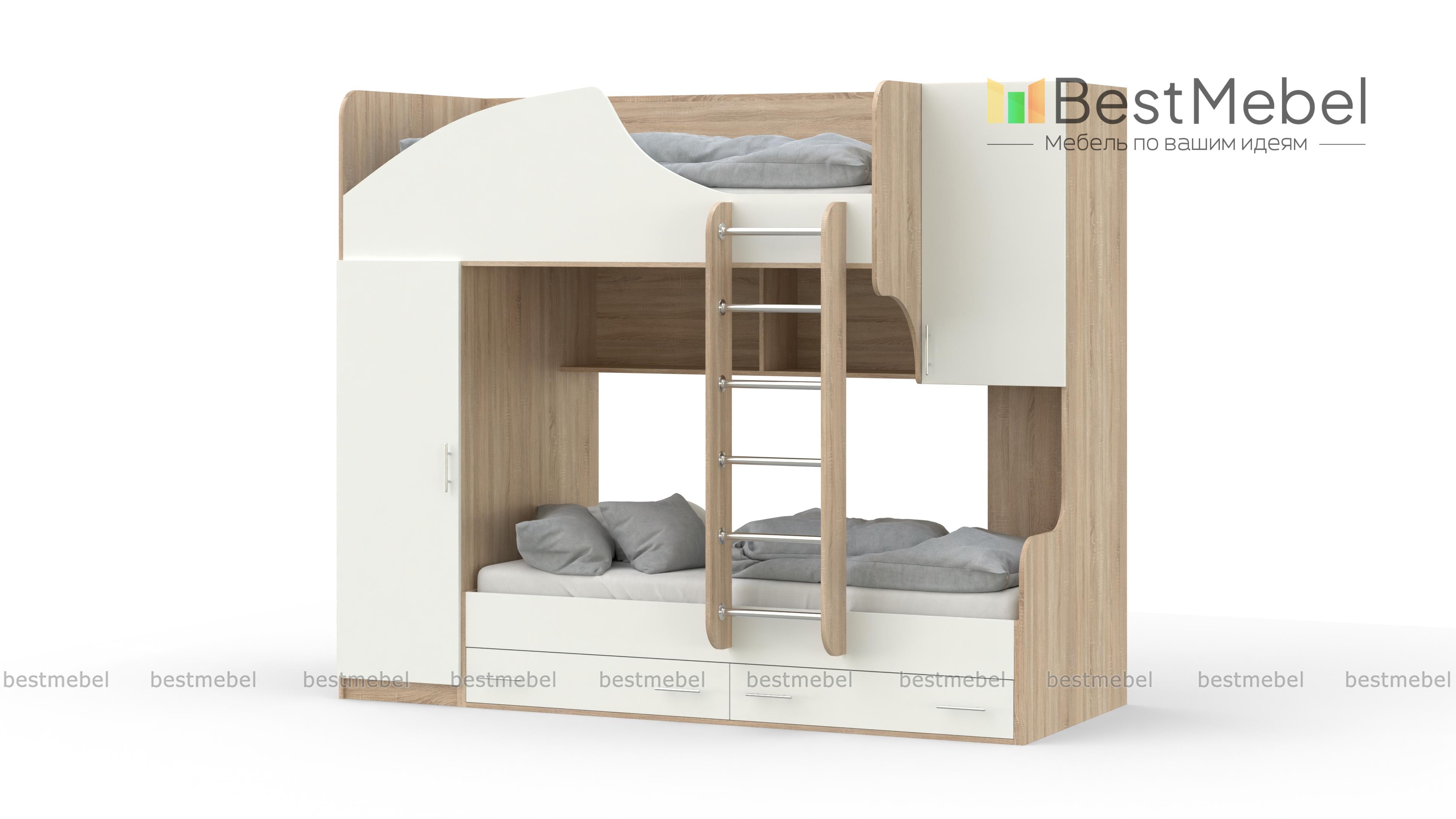Двухъярусная кровать Белла 2 BMS - Фото