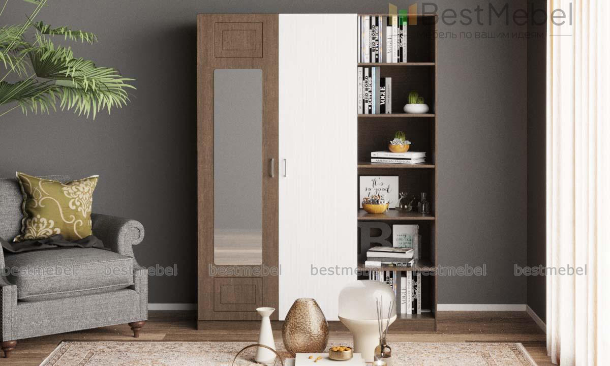 Шкаф с зеркалом Анастасия 4 BMS - Фото