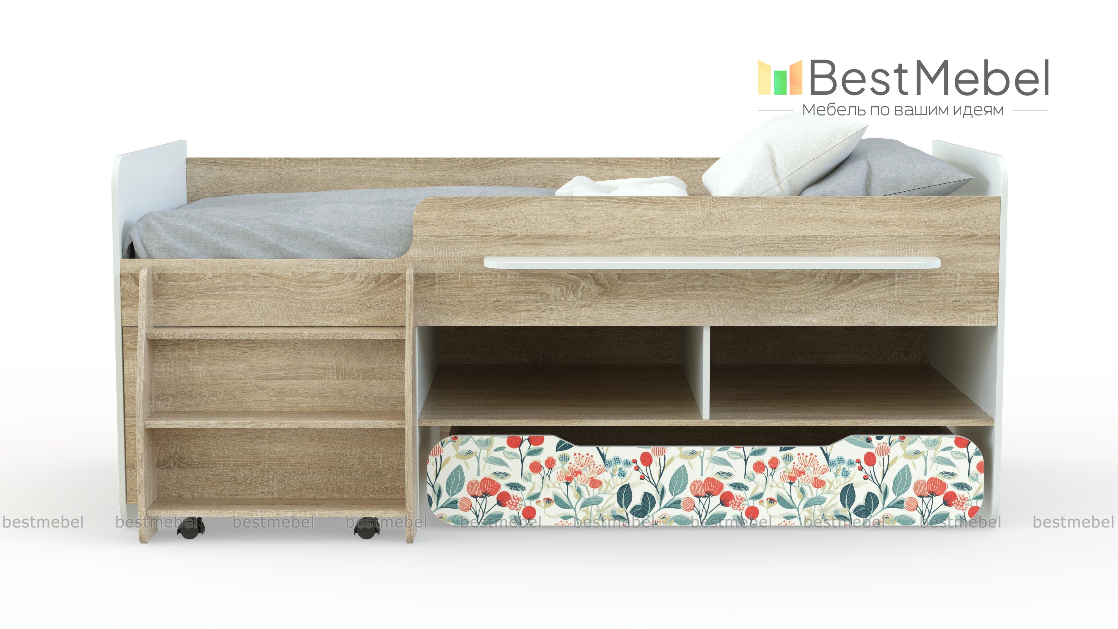 Детская кровать с лесенкой Тимон BMS - Фото