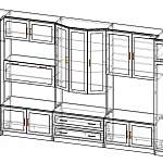 Схема сборки Мебельная стенка Виктор-3 BMS
