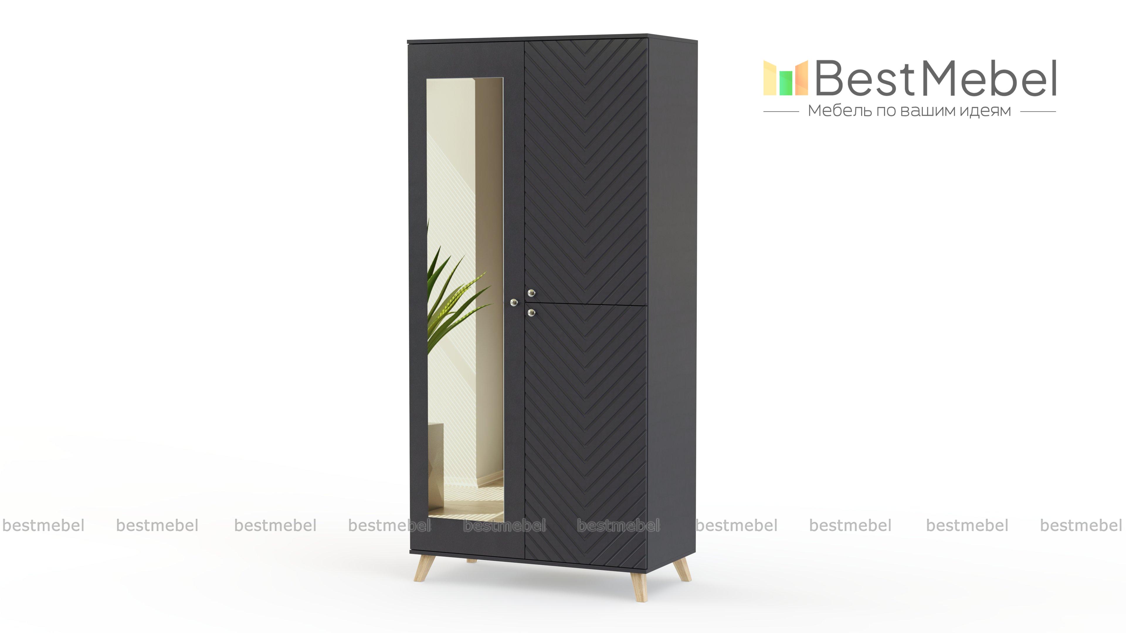 Шкаф распашной Хобарт 14 BMS - Фото