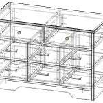 Схема сборки Комод Бонапарт 20 BMS