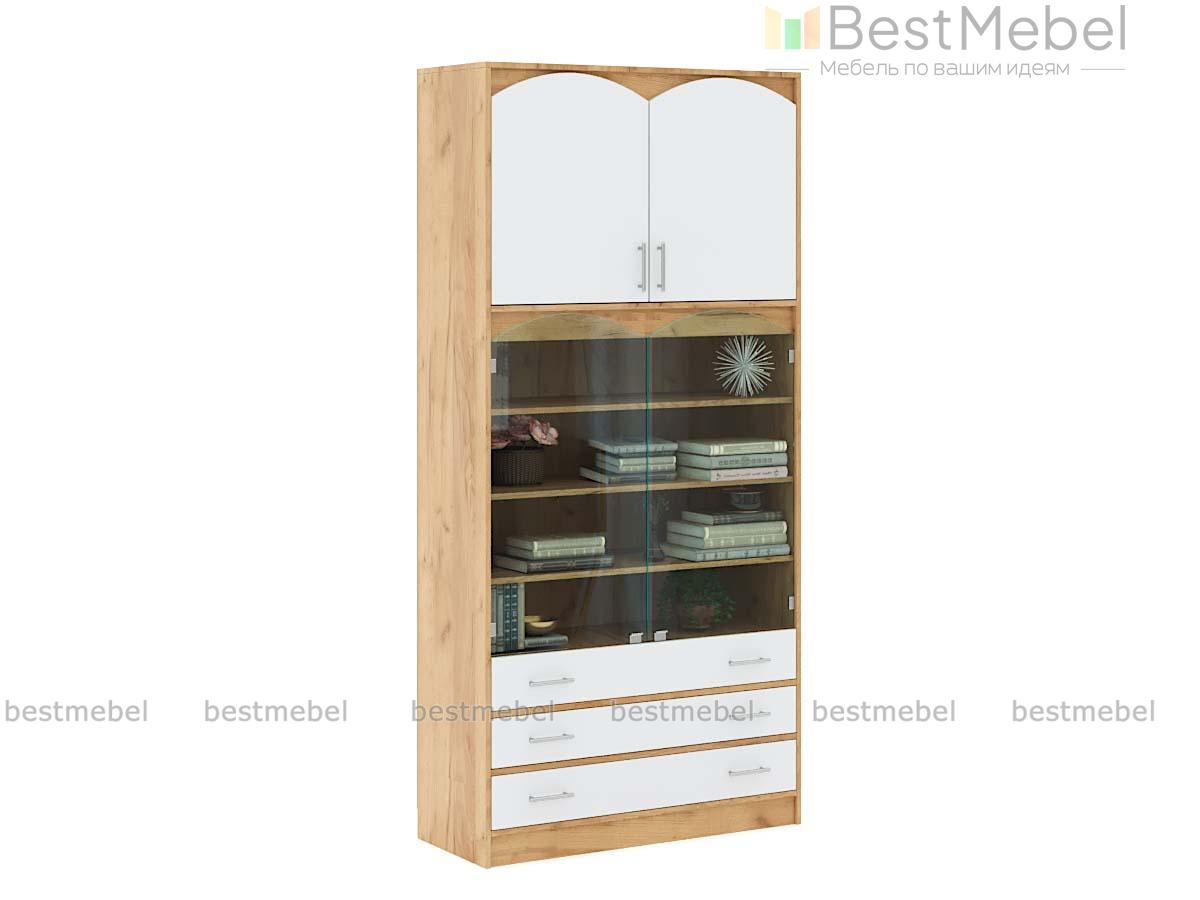 Шкаф с витриной ШВ-1 Атлантида BMS - Фото