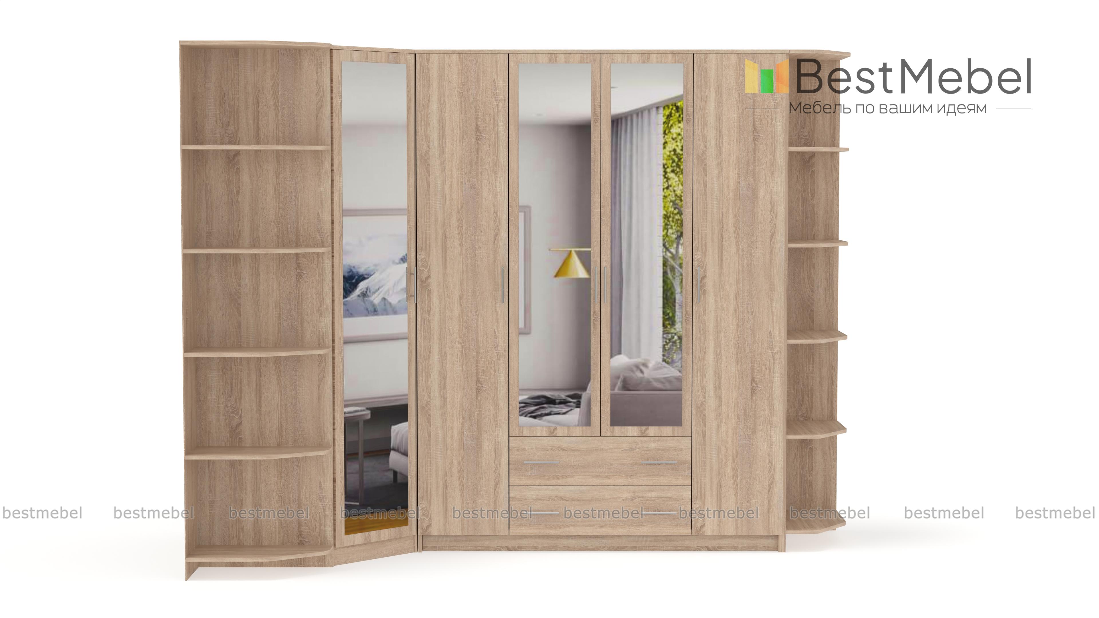 Распашной шкаф набор шкафов НКМ-1 BMS - Фото