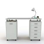 Стол маникюрный с 2 тумбами Лавра BMS - Фото 9