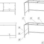 Стол письменный Алекс Alex 1