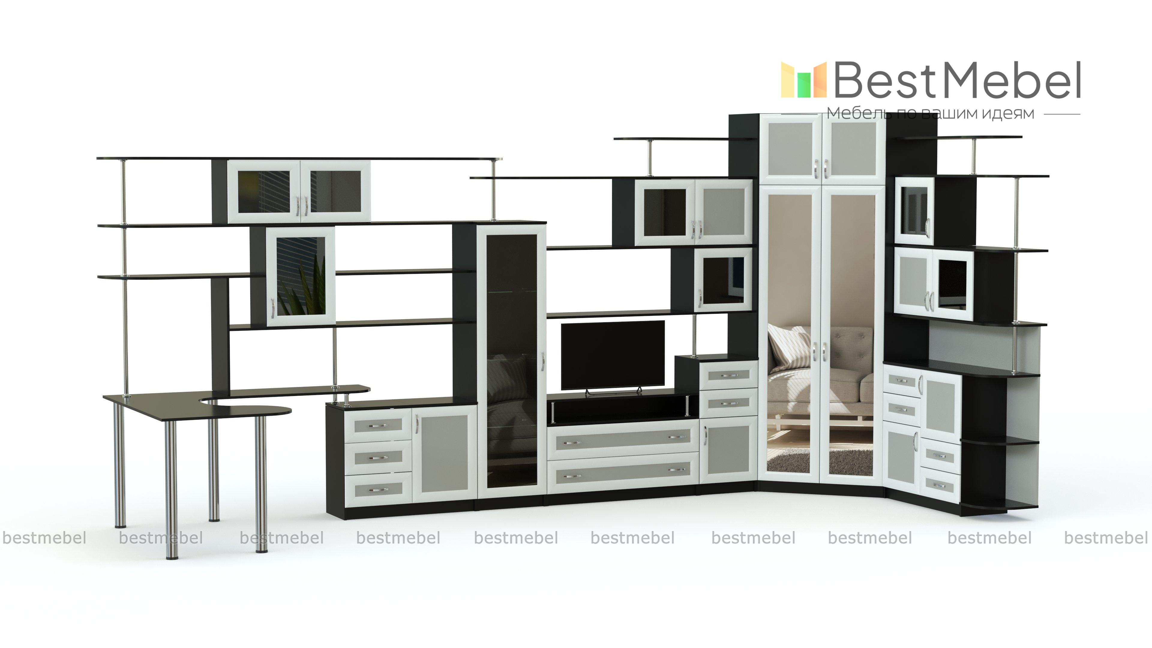 Угловая стенка Евгения 28 BMS - Фото
