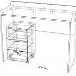 Схема сборки Стол с тумбой Школа-4 BMS