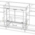 Схема сборки Тумба под телевизор Виста-11 BMS