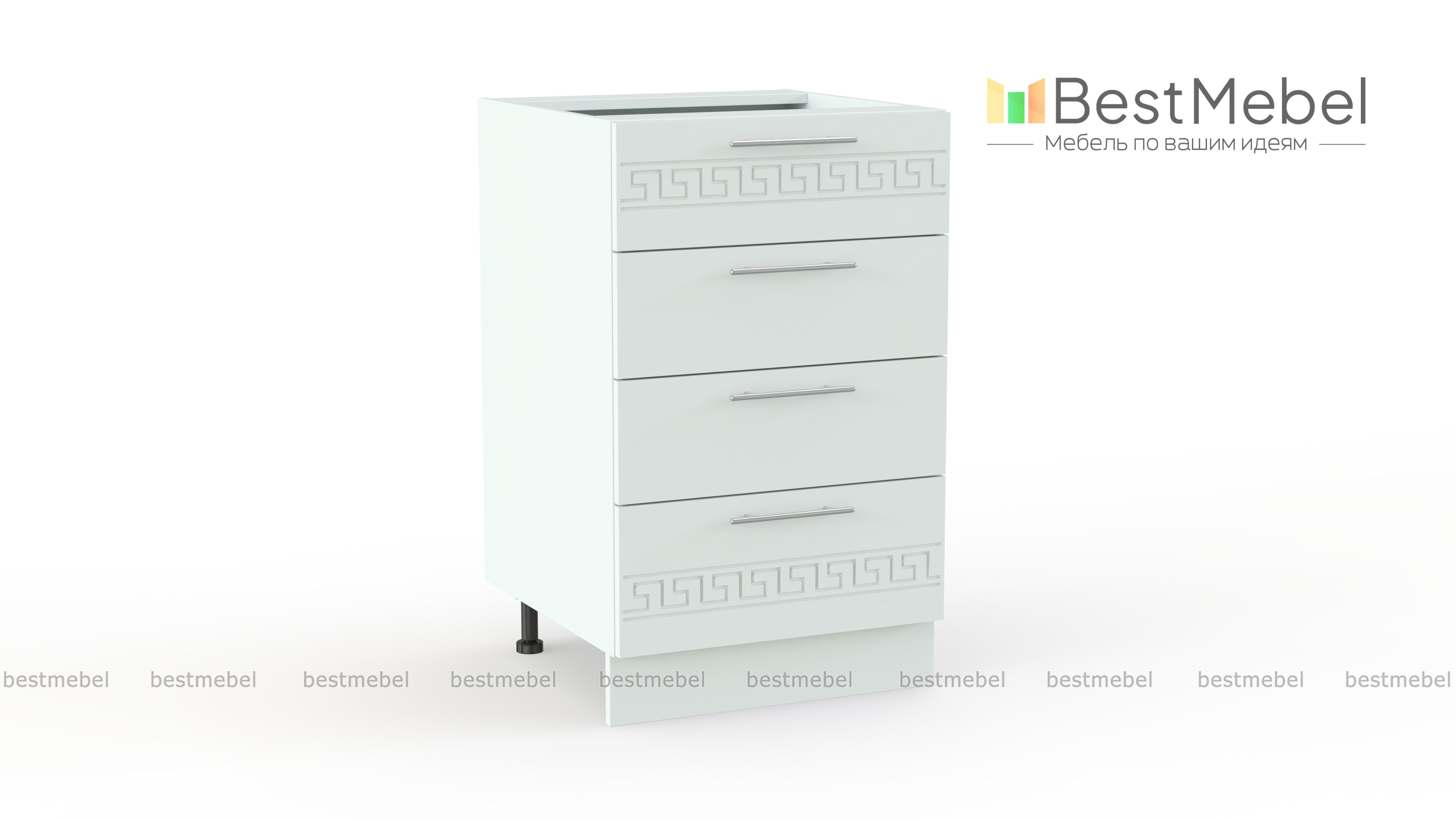 Тумба напольная 4 ящика  Греция BMS - Фото