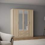 Шкаф 4-х дверный с зеркалами Юлианна BMS - Фото 4