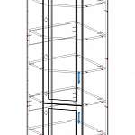 Схема сборки Шкаф угловой Верона-2 BMS