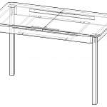 Схема сборки Кухонный стол Mega Капри-Мини BMS