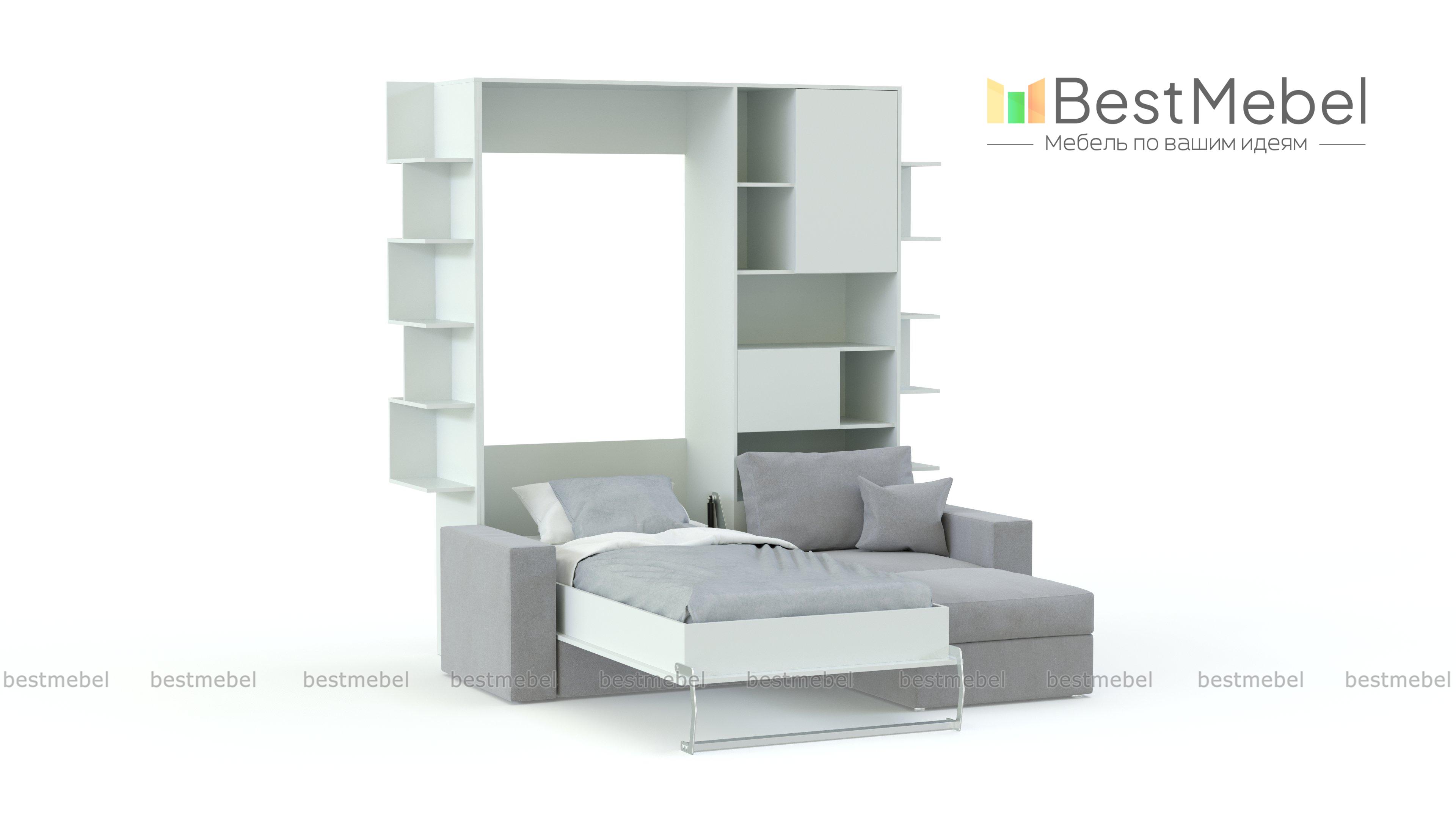 Шкаф-кровать с диваном Диалог BMS - Фото