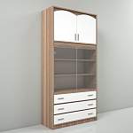 Шкаф с витриной ШВ-1 Атлантида BMS - Фото 4