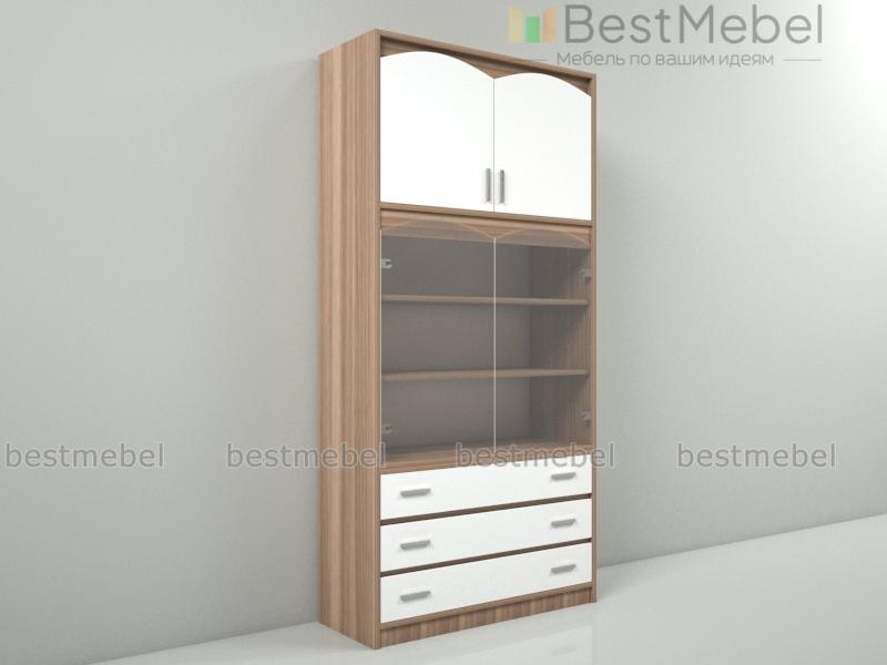 Шкаф с витриной ШВ-1 Атлантида BMS - Фото