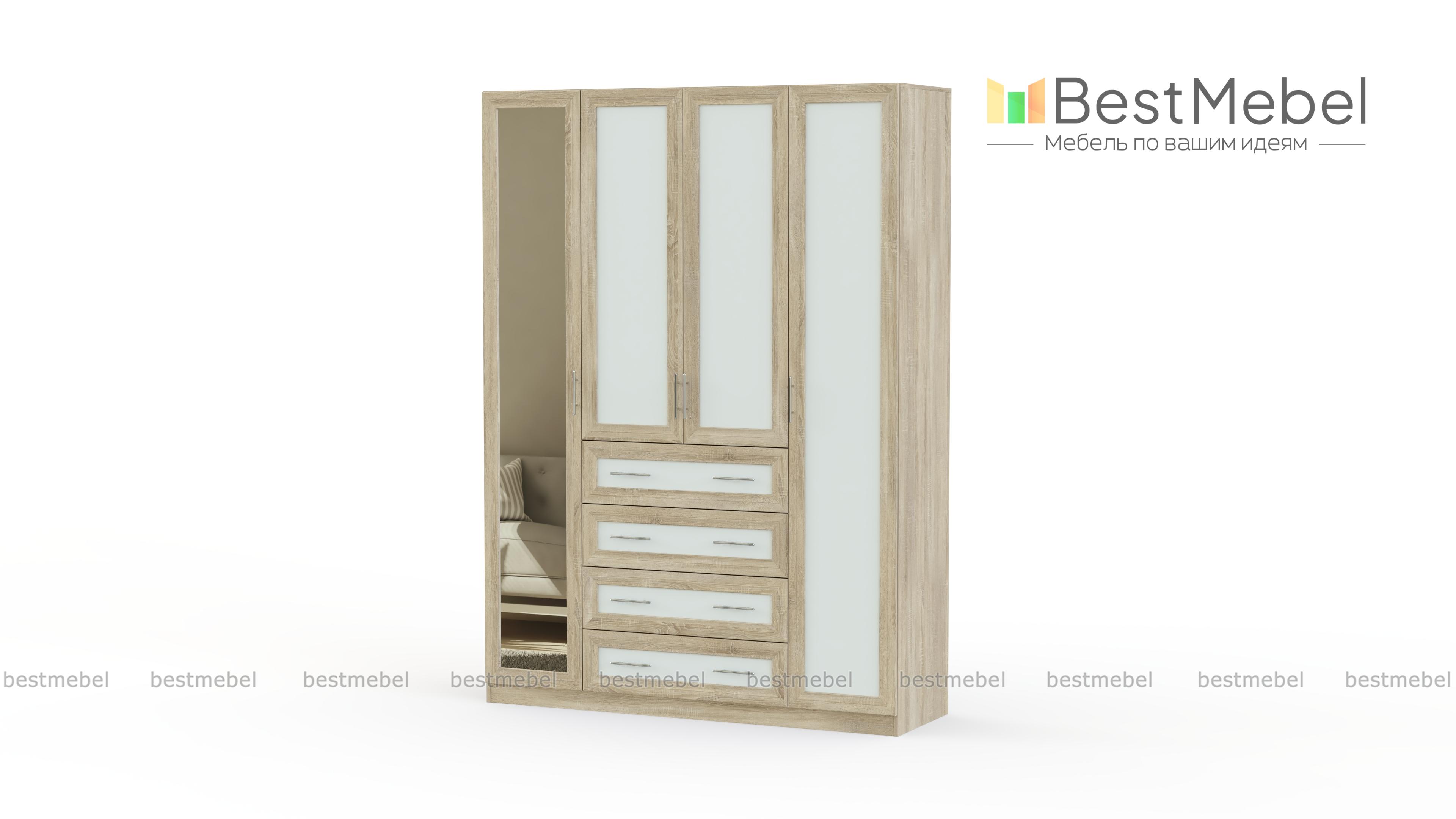 Распашной шкаф Крона 22 BMS - Фото