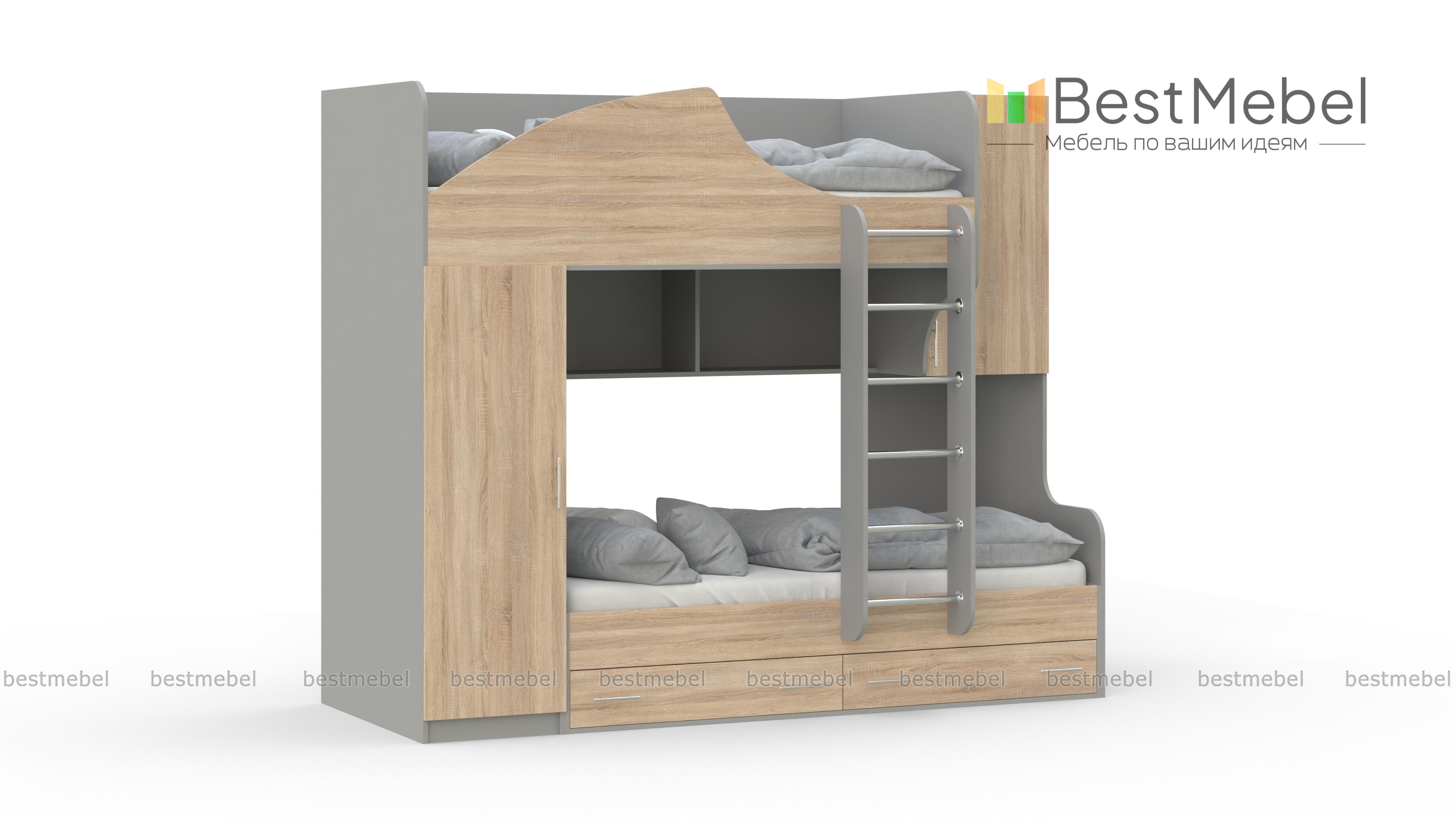 Двухъярусная кровать Белла 2 BMS - Фото