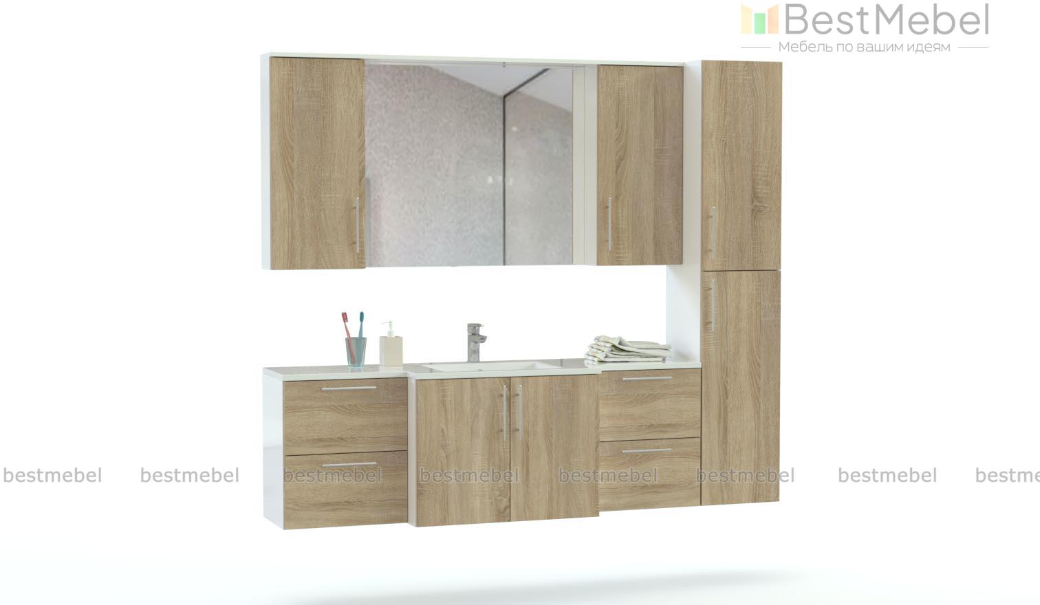 Комплект для ванной комнаты Пирс 3 BMS - Фото