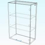 Схема сборки Шкаф навесной Дуэт 1 дверь BMS