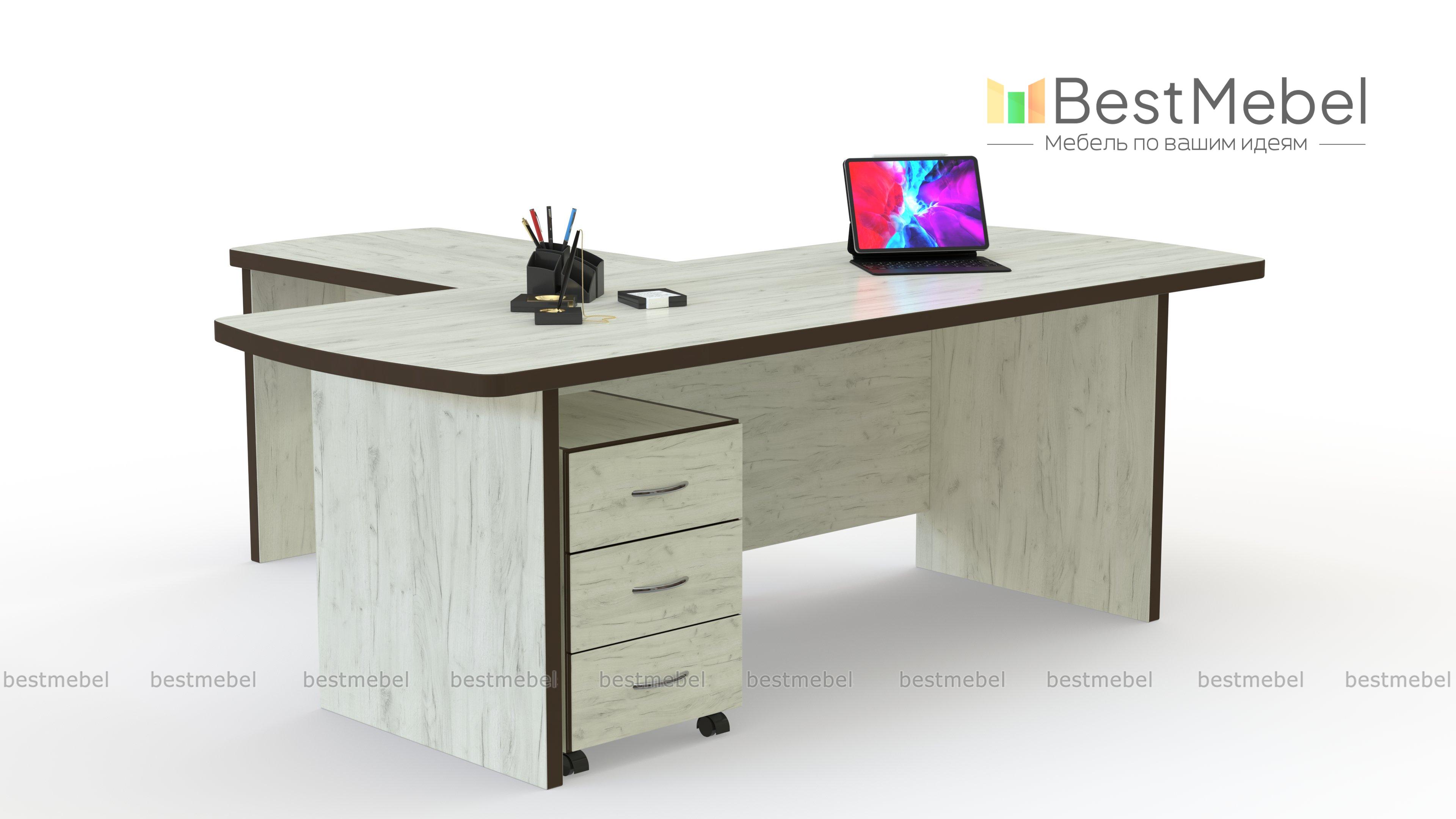 Стол руководителя Нью-Йорк 3 BMS - Фото