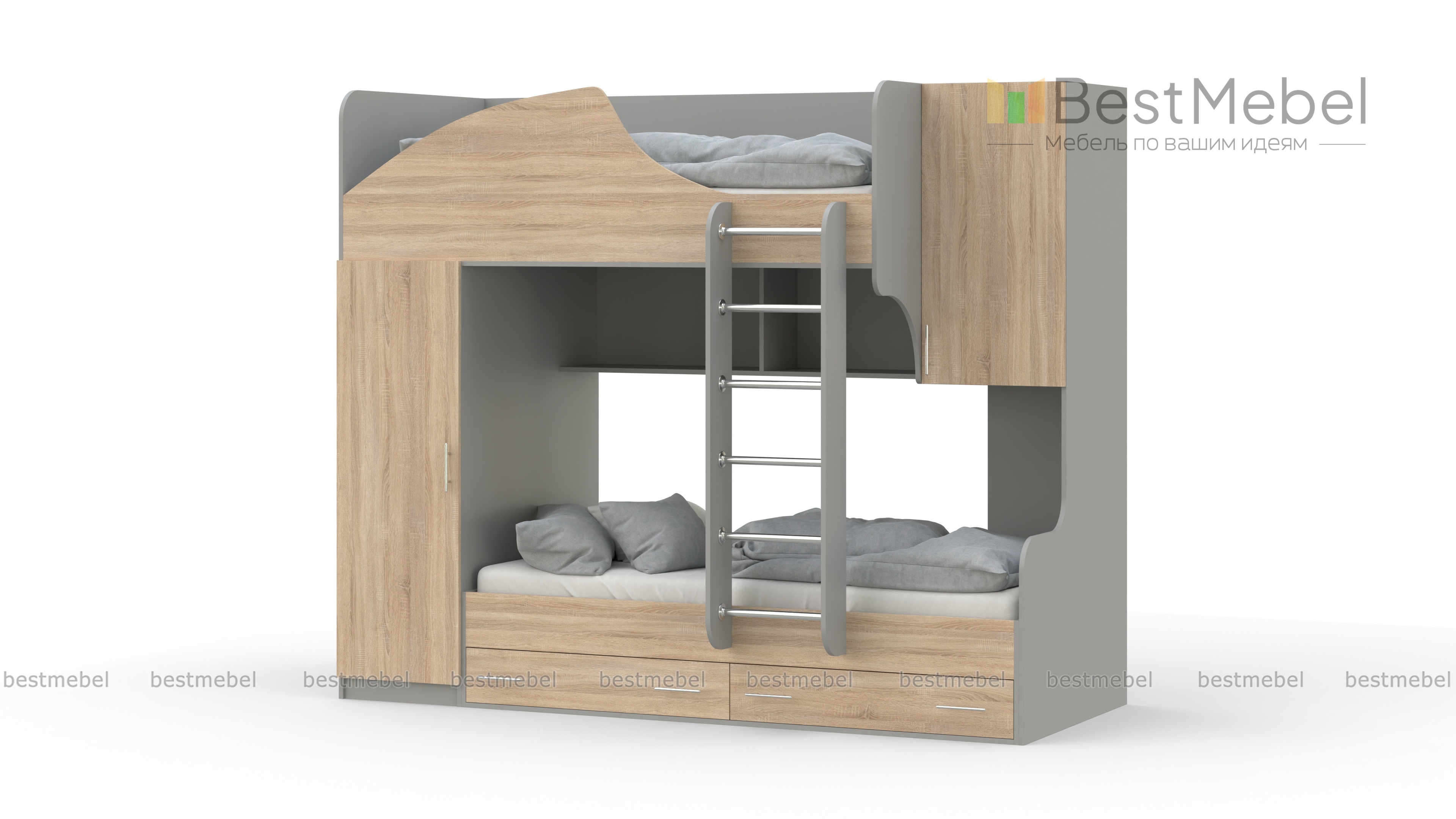 Двухъярусная кровать Белла 2 BMS