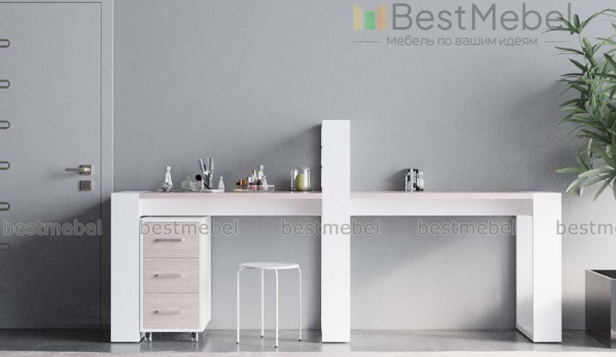 Двухместный маникюрный стол Оксавия BMS - Фото