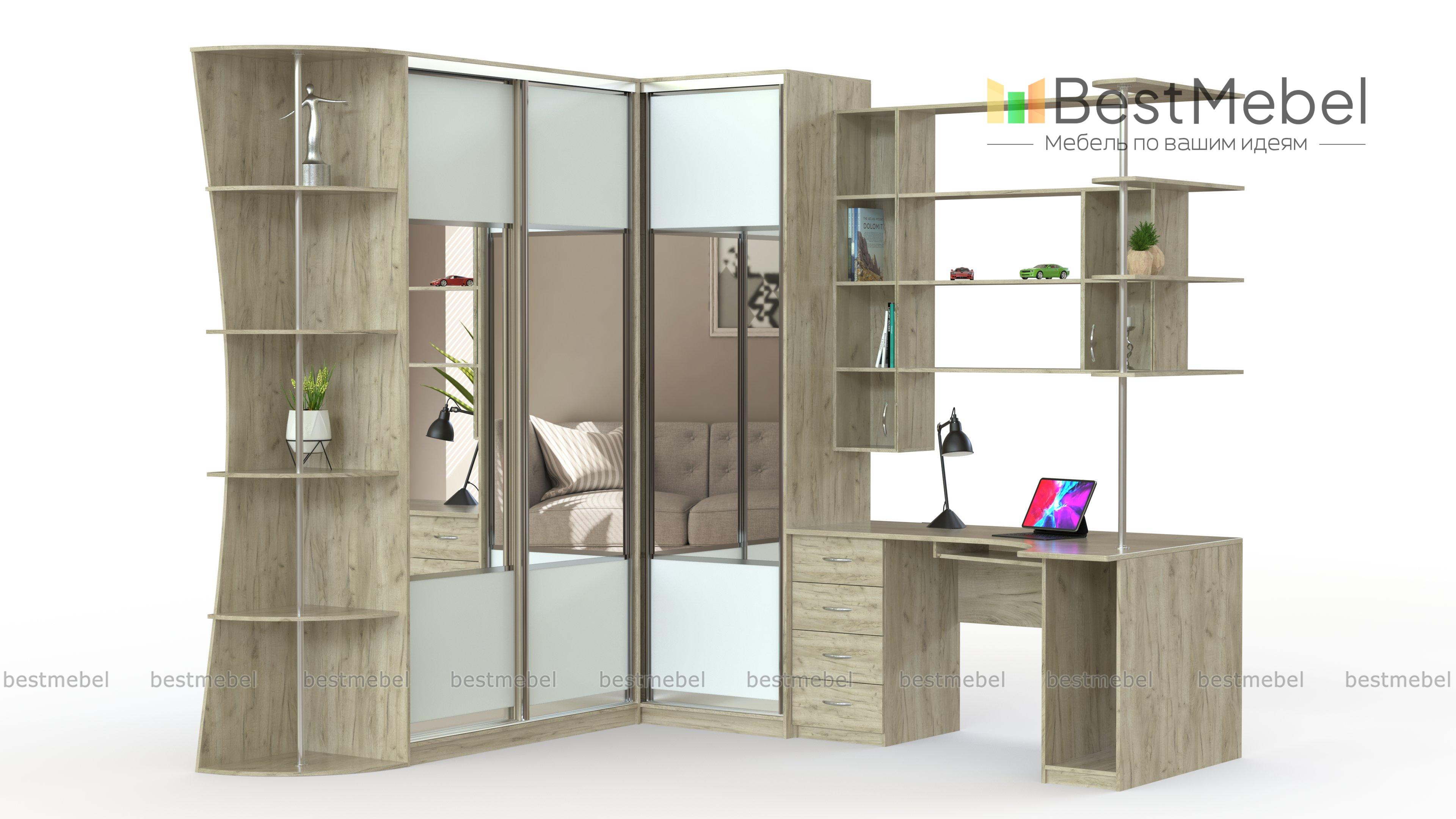 Шкаф-купе угловой Класс 3 BMS - Фото