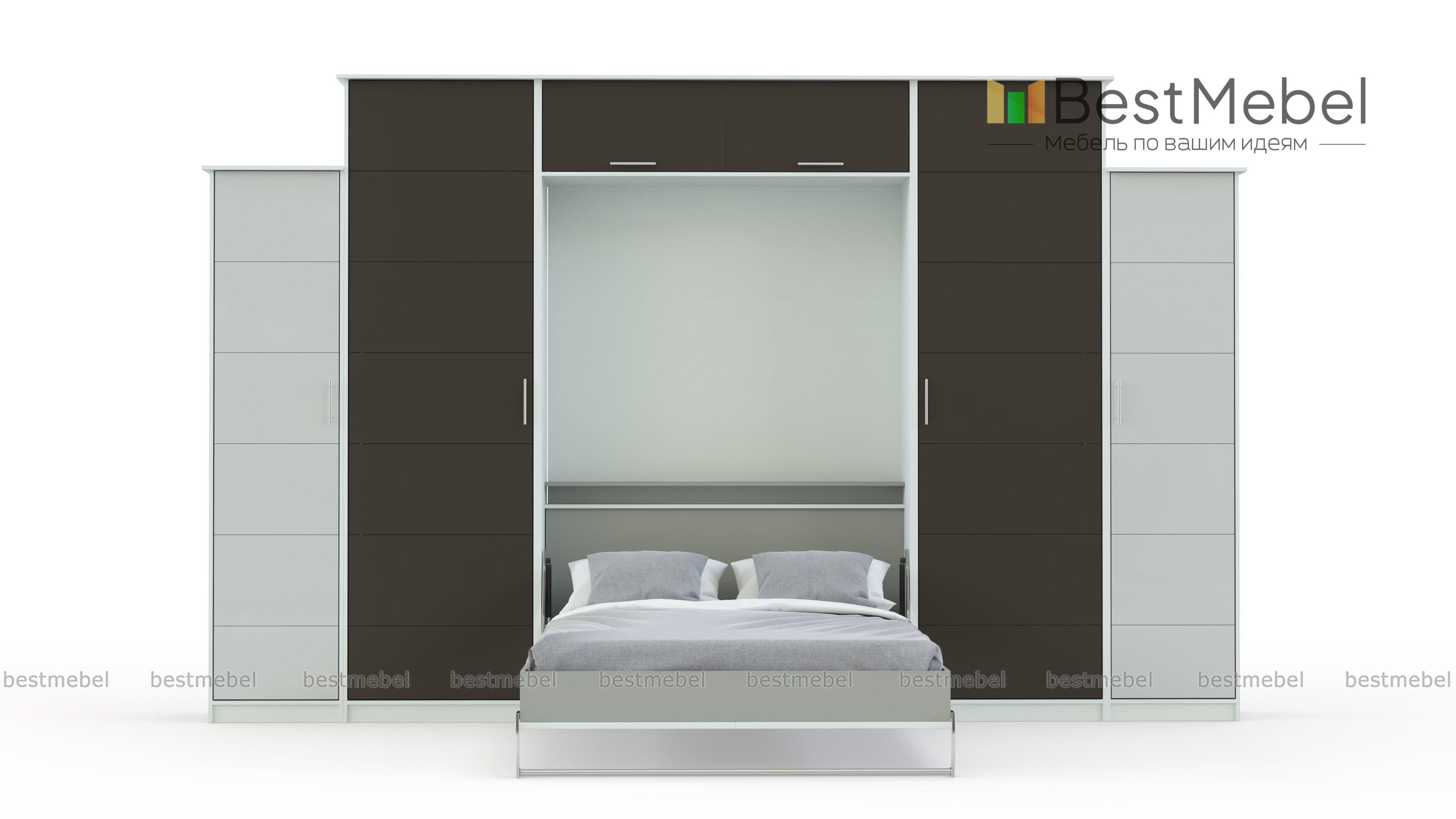 Шкаф-кровать трансформер Марио 42 BMS - Фото