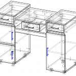 Схема сборки Стол маникюрный Стар BMS