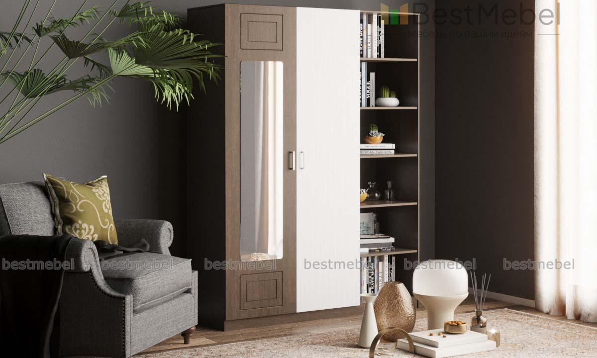 Шкаф с зеркалом Анастасия 4 BMS - Фото