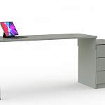 Письменный стол Грей-1 BMS - Фото 2