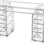 Схема сборки Стол маникюрный Пеппи BMS