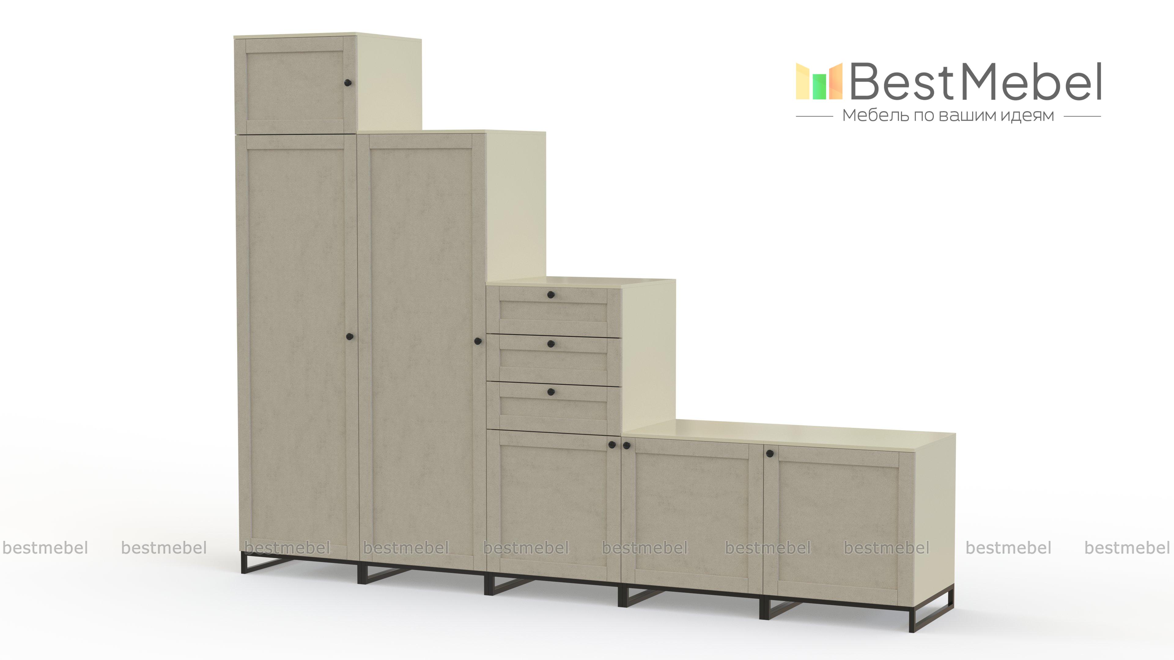 Шкаф распашной Норт 10 BMS - Фото