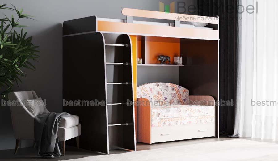 Кровать с диваном Дюймовочка 2 BMS - Фото