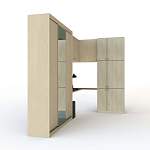 Шкаф-купе с зеркалом и столом Моника BMS - Фото 8