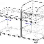 Схема сборки Тумба обувная Стиль BMS