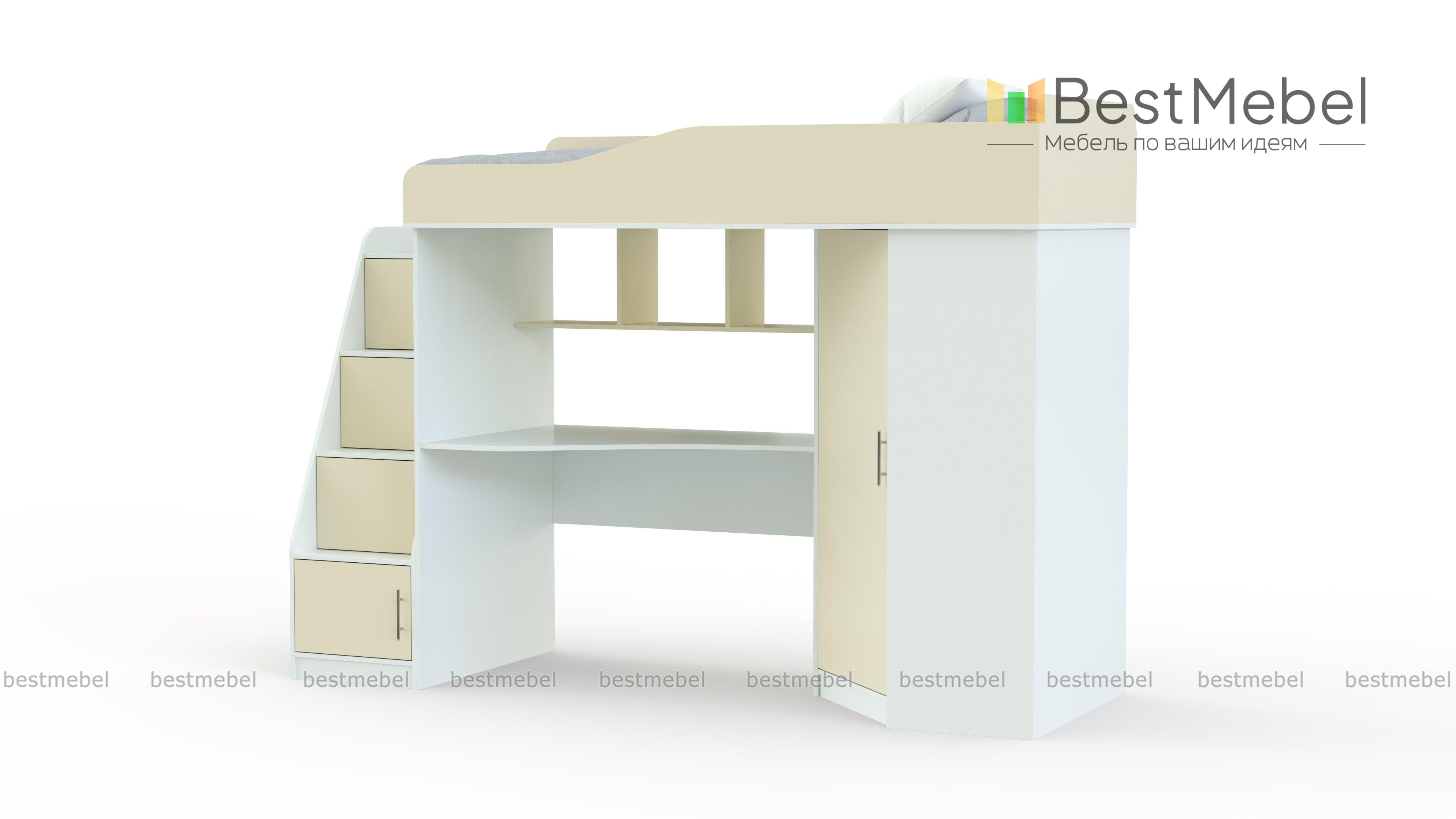 Детская кровать чердак Арлекин BMS - Фото