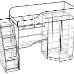 Схема сборки Детская кровать чердак Арлекин BMS