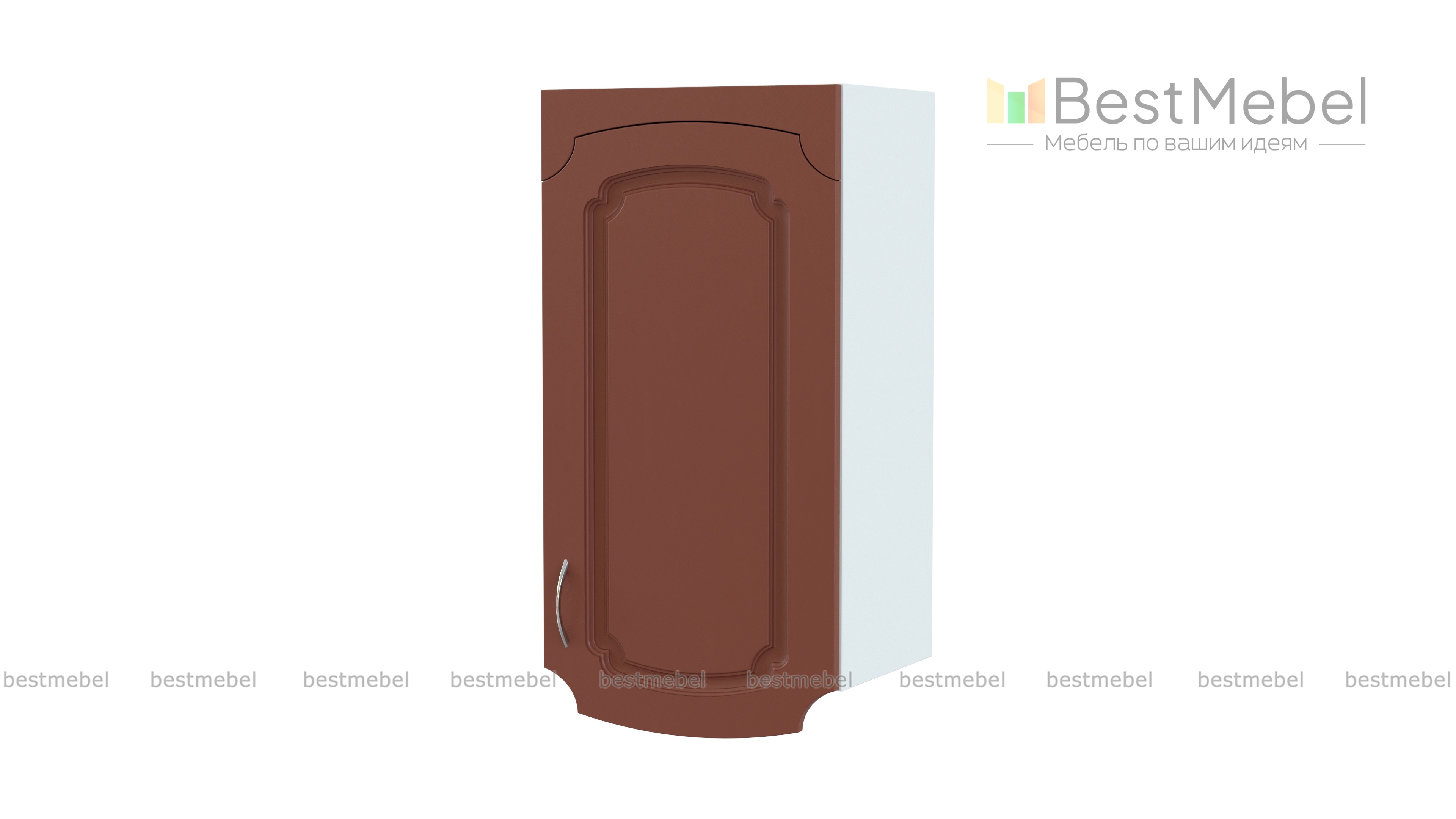 Эмилия шкаф навесной с полками BMS