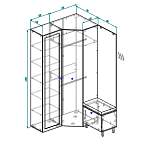 Схема сборки Прихожая Мио 15 BMS